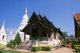 Thailand: The main chedi and ubosot at Wat Phra Singh, Chiang Mai, Northern Thailand c.1990